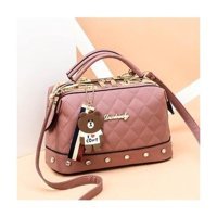 Happyplanet Bn Moda Eşkenar Dörtgen Küçük Koku Boston Kadın Omuz Çantası Pembe