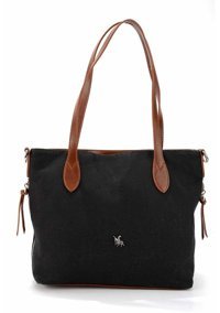 Bambi Keten C06368028118 Keten Kadın Omuz Çantası Siyah