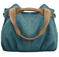 Happyplanet KkOiRetro Hobo Kanvas Tote Alışveriş Kadın Omuz Çantası Mavi