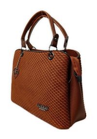 Soo Bag Hasır Görünümlü Suni Deri Kadın Omuz Çantası Camel
