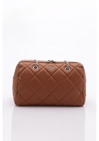 Dgn 64202378R1755 Kadın Omuz Çantası Taba
