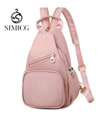Simicg Çift Kadın Omuz Çantası Pembe