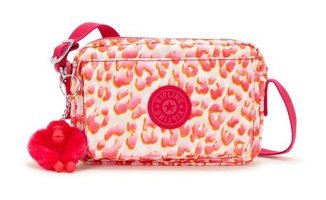 Kipling Abanu M Latın Cheetah Kadın Omuz Çantası Pembe