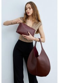 Mopia Dublin Yavrulu Shopper Kadın Omuz Çantası Bordo