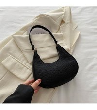 Layla Moda Hilal Retro Kadın Omuz Çantası Haki