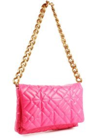 Luwwe Bag'S Kapitoneli Zincir 20652 Kadın Omuz Çantası Pembe