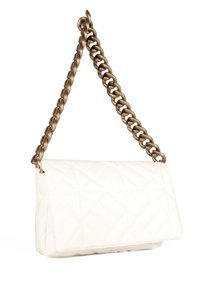 Luwwe Bag'S Kapitoneli Zincir 20652 Kadın Omuz Çantası Beyaz