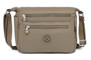 Smart Bags Krinkıl Kumaş SmKadın Omuz Çantası Kahverengi