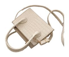 Jzcat Retro Simple Moda Kadın Omuz Çantası Beyaz