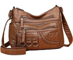 Summer Love Yeni Stil Moda Basit Büyük Kapasiteli Kadın Omuz Çantası Kahverengi