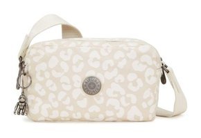 Kipling New Milda Cheetah J Kadın Omuz Çantası Beyaz
