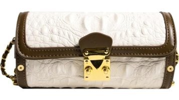 Globeasy Moda Retro Küçük Deri Kadın Omuz Çantası Beyaz