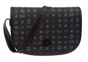 Bilik Deri Monogram Rh 06Mg Kadın Omuz Çantası Beyaz - Siyah