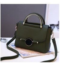 Happyplanet B.N. Moda Tatlı Kilitli Kadın Omuz Çantası Yeşil