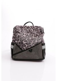 Ççs Leopar Desenli 17364R1534 Kadın Omuz Çantası Siyah
