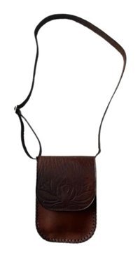 Lnleather Deri Elişçiliği Butiküretim Yoga Kadın Omuz Çantası Kahverengi