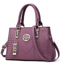 Happyplanet KkhOi Deri Lüks Moda Kadın Omuz Çantası Mor