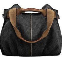 Jzcat Moda Akıllı Kanvas Tote Kadın Omuz Çantası Siyah