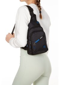 Adelina Bags Unisex Su Geçirmez Kulaklık Çıkışlı Kadın Omuz Çantası Siyah