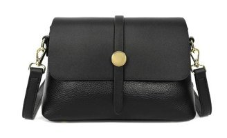 Eternal Luck Hakiki Deri Yumuşak Deri Moda Kadın Omuz Çantası Siyah