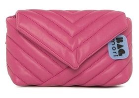 Bagmori Mini V Nakışlı Kadın Omuz Çantası Fuşya
