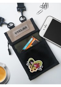 Vatkalimon Unisex Kadın Omuz Çantası Krem - Haki