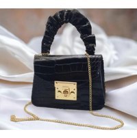 Shopiolog Zincir Kadın Omuz Çantası Siyah