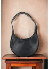 Melen Shoes Douce Oval Baget Kadın Omuz Çantası Siyah