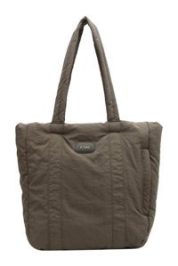 Magideal Suntek Puffer Tote Alışveriş İşe Gidip Zeytini Kadın Omuz Çantası Yeşil