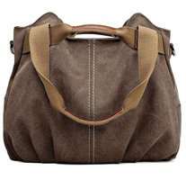Happyplanet KkOiRetro Hobo Kanvas Tote Alışveriş Kadın Omuz Çantası Kahverengi