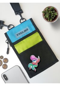 Vatkalimon Unisex Kadın Omuz Çantası Mavi - Yeşil