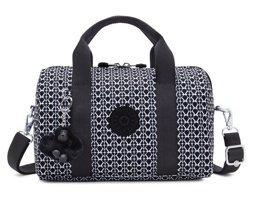 Kipling Bina M Sıgnature Prınt Kadın Omuz Çantası Siyah