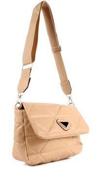 Luwwe Bag'S Nakışlı Taşlı Detay Kapaklı 20714 Kadın Omuz Çantası Vizon