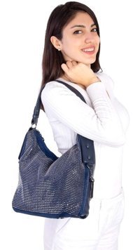 Çlk Accessories Taşlı Tr9910711 Kadın Omuz Çantası Lacivert