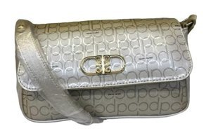 Pierre Cardin Monogram Parlak Altın Kadın Omuz Çantası Altın