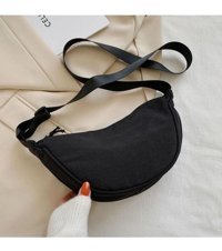 Carrier Naylon Malzeme Moda Kadın Omuz Çantası Siyah