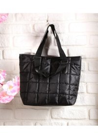 Valu Accessorize Kapitone Yumuşak Şişme Kadın Omuz Çantası Siyah
