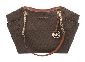 Michael Kors Jet Set Büyük Kadın Omuz Çantası Kahverengi