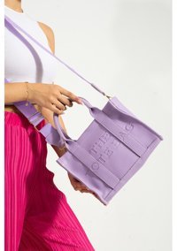 Valu Accessorize Tote Fermuarlı Kadın Omuz Çantası Lila