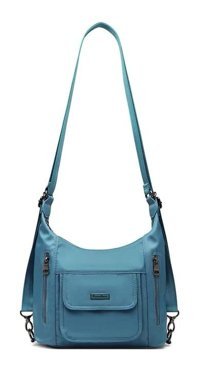 Smart Bags Barcelona Saten Kumaş Kadın Omuz Çantası Mavi