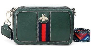 Bruce Purse Pu Deri Kamera Clucth Kadın Omuz Çantası Yeşil