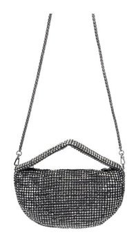 Tamer Tanca Vegan Metalik 921 26678 Bn Y24 Pewter Kadın Omuz Çantası Metalik