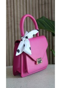 Watchofroyal Fularlı Gloria Kadın Omuz Çantası Pembe