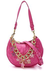 Versace Jeans Couture Yıldız İşlemeli Kadın Omuz Çantası Pembe