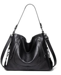 Alibee Tote Moda Hobo Büyük Kadın Omuz Çantası Siyah