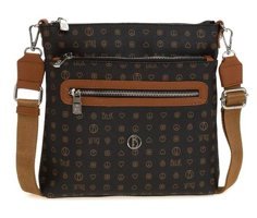 Bilik Deri Monogram Mtş 269 Kadın Omuz Çantası Siyah - Taba