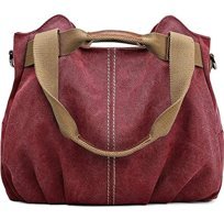 Safhsut HytStylish Smart Üst Kolu Rahat Retro Kanvas Tote Kadın Omuz Çantası Mor