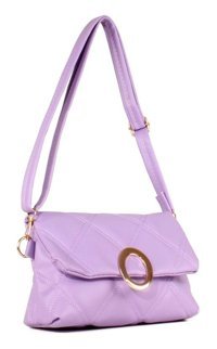 Luwwe Bag'S Kapitoneli Toka Detaylı 20641 Lila Kadın Omuz Çantası Lila