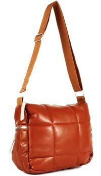 Luwwe Bag'S Kapitoneli Nakışlı Kadın Omuz Çantası Taba