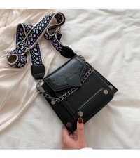 Layla Retro Geniş Kadın Omuz Çantası Haki
